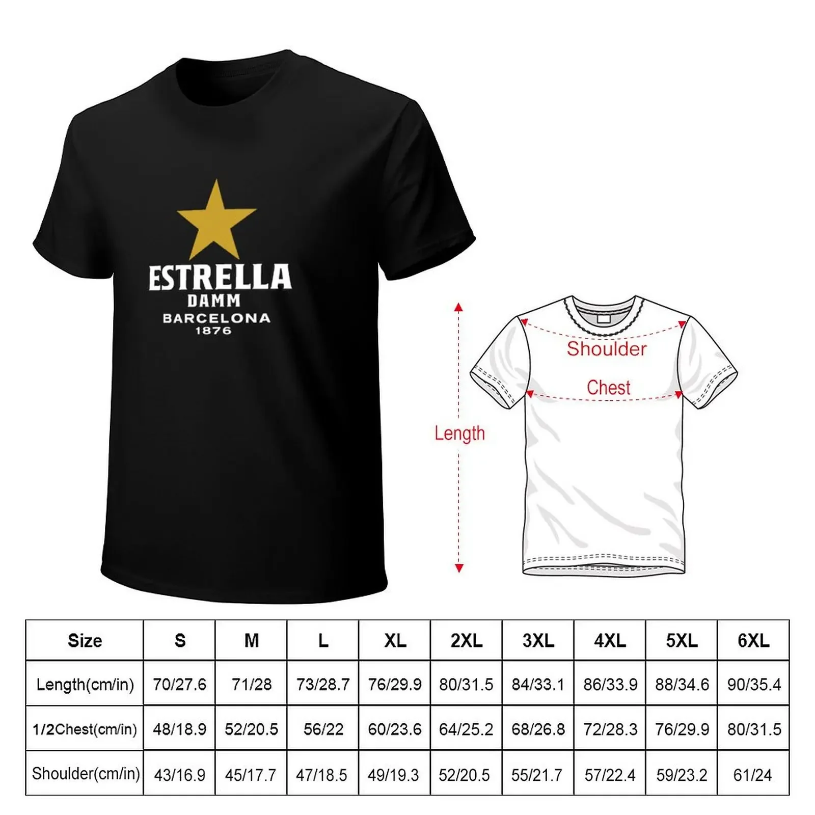 Estrella Damm 맥주 티셔츠, 스포츠 팬 땀, 숭고한 빈 옷