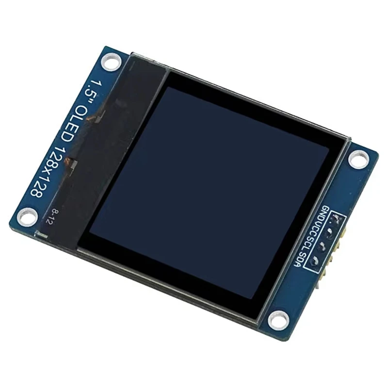 1.5 Inch 4PIN OLED Module Display Screen SH1107 Drive IC 128X128 IIC I2C Interface For 51 STM32 P22101 P22102
