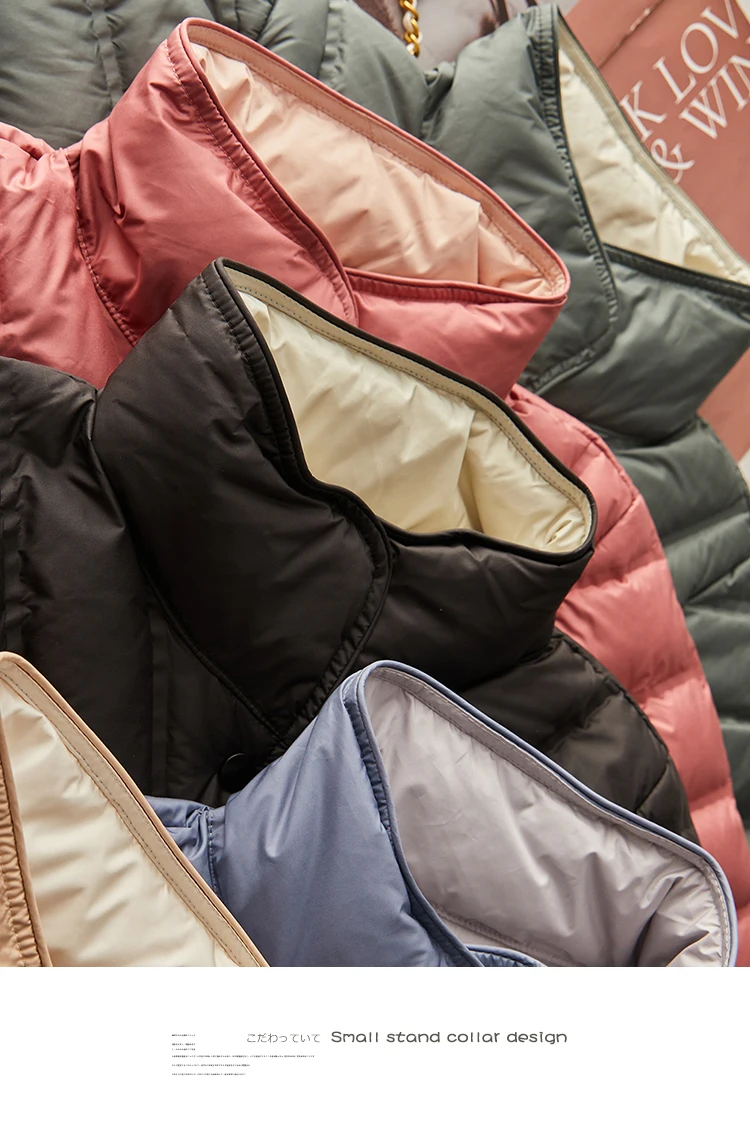 90% White Duck Down Women's Autumn and Winter New 2024 Down Jacket Korean Double-sided Collar Down Jacket Women Warm Jacket