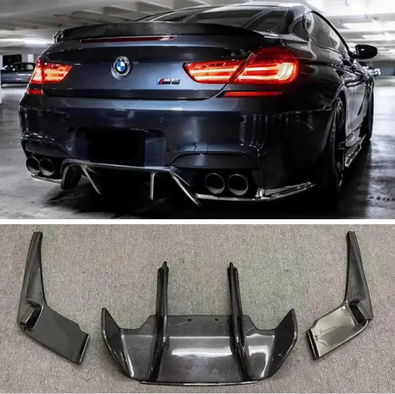 

Диффузор для заднего бампера BMW 6 серии M6 F06 F12 F13 2012-2018, спойлер для двери багажника из углеродного волокна