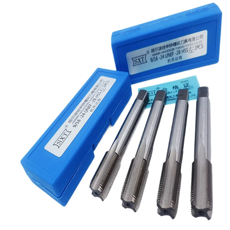 HSS 왼손 미국 직선 홈 탭 UN/NC/UNF/UNS/UNEF 6-32 8-32 1/4 5/16 3/8 1인치 2인치 내부 스레드 태핑 도구