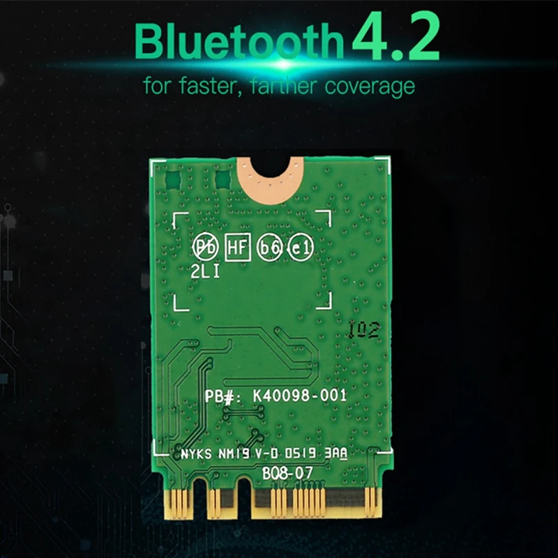 8260 8260NGW WiFi Card+2XAntenna 2.4G/5Ghz 867M Bluetooth 4.2 NGFF M.2 WiFi Wireless Card Module for Intel AC 8260 wifi card module