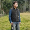 V02-0001 US Big Size Super Quality Multi Pockets Waistcoat Men's Cotton Canvas Fishing Vest 1