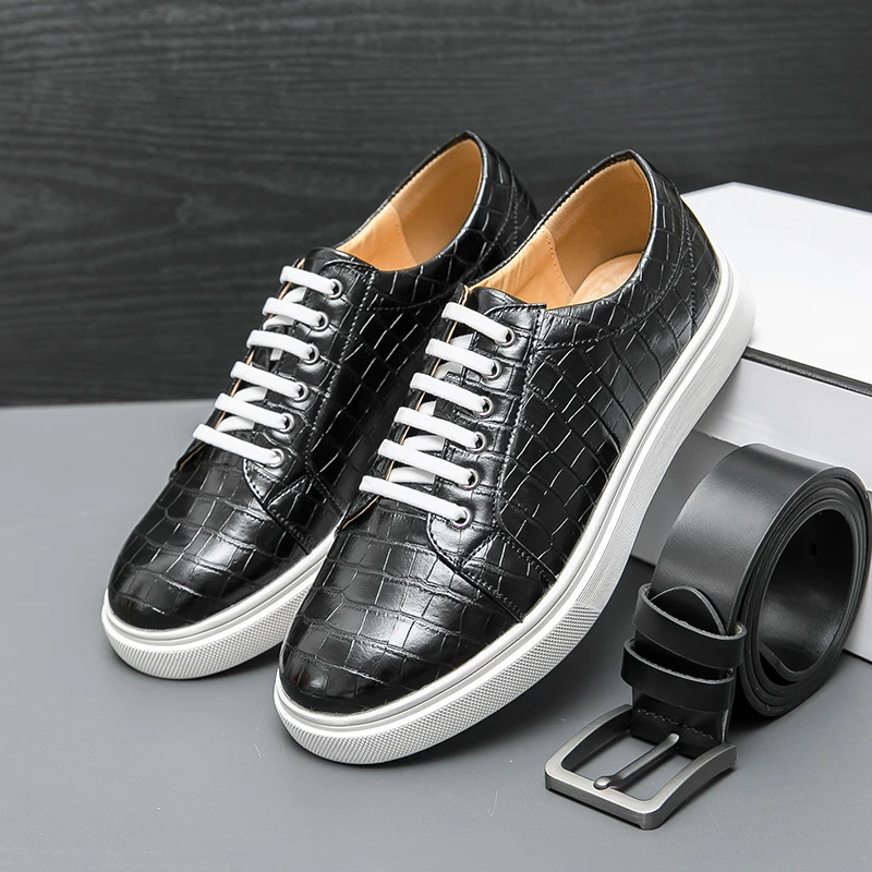 

Туфли-оксфорды мужские на шнуровке, роскошные брендовые, кожаные дизайнерские, повседневная обувь с белой подошвой, весна