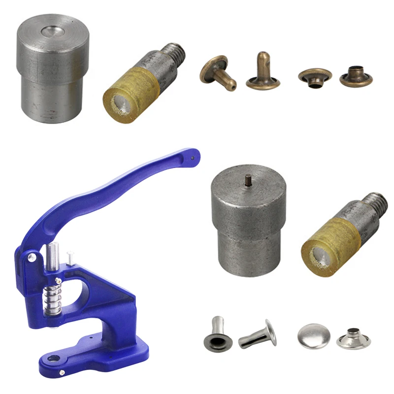 

Metal Rivet Single Double Cap Rivets Install Mold For Hand Punch Press Machine Dies For Clothes Leathercraft Sewing Accessorie