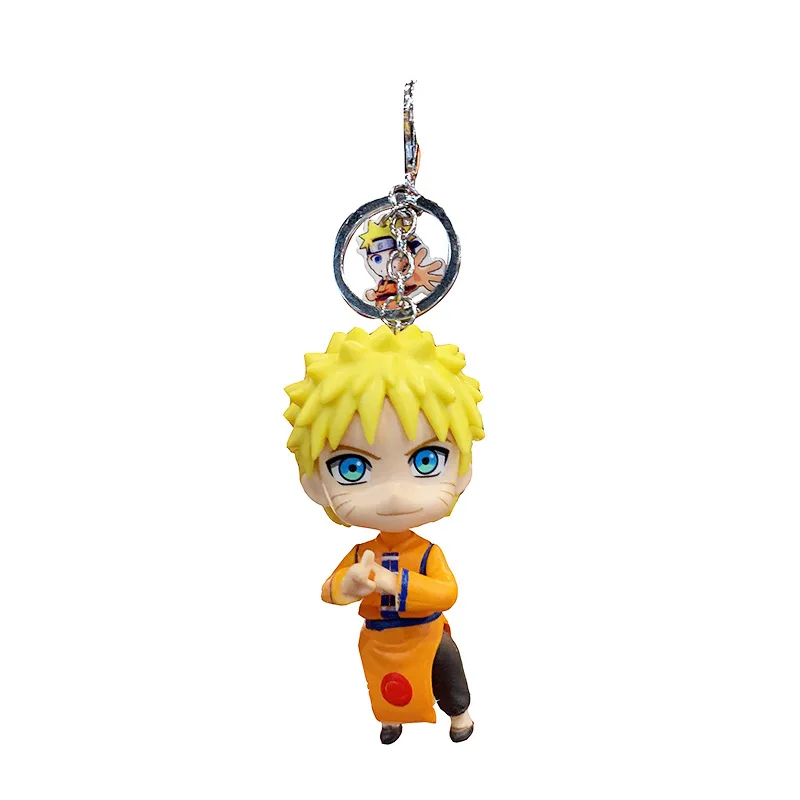 Anime Naruto Figura Brinquedo Modelo 10cm Kakashi Uzumaki Naruto Jiraiya  Sakura Gaara Kawaii Desenho animado Keychain Pendant Decoração