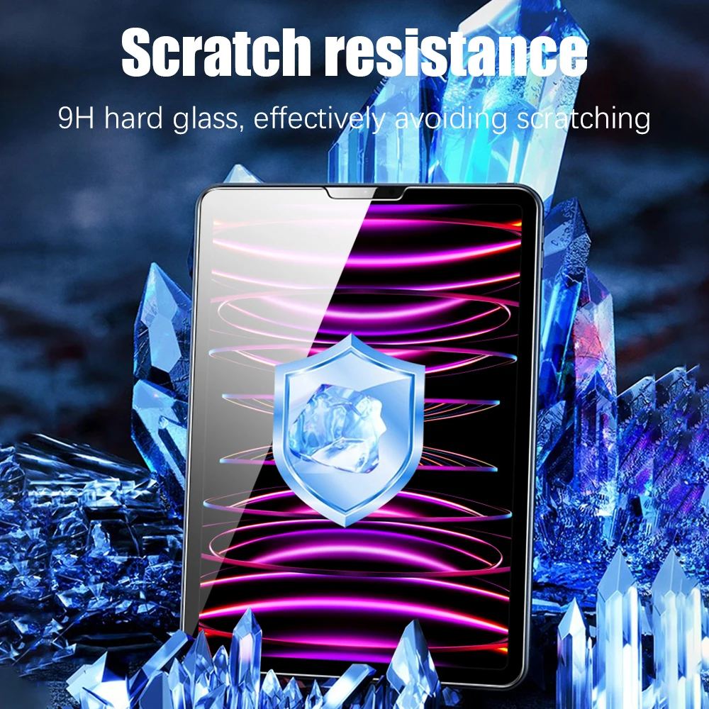 For Ipad Pro 11 12.9 6th 2022 Air 4 5 Tempered Glass Screen Protector For 9 9th 10 10th Gen Mini 6 2021 10.2 9.7 Film Accessory 4