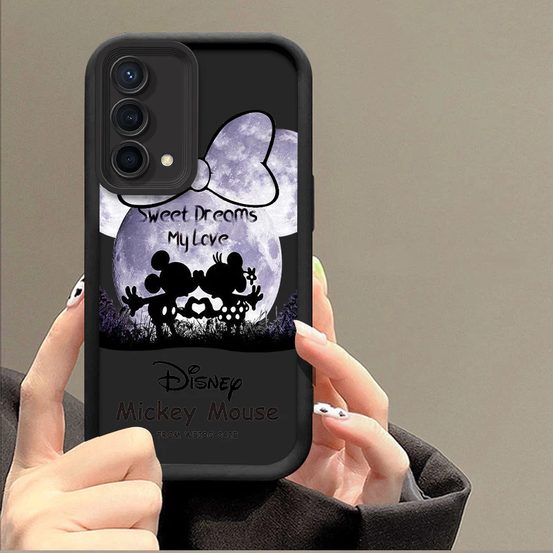 Disney Mickey White Moonlight Per Samsung Galaxy S23 S22 S21 S20 Fe Ultra Plus S10 Lite 5G Eye Ladder Custodia Per Telefono