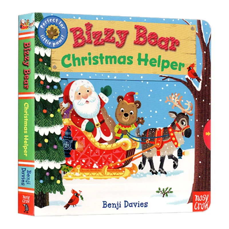 

Рождественский помощник Bizzy Bear, детские книги для возраста 3, 4, 5, 6 лет, книга с картинками на английском языке, 9780763680046