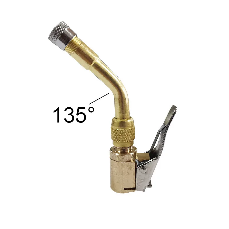 Valve Core Nozzle Extension Rod Set 45&deg;/90&deg;/135&deg; Tire inflation extension tube Bicycles Motorcycles Automobiles Motorboats Parts