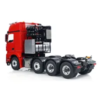 SALE ERTR LESU 1/14 RC Metal Tractor Truck 8*8 Radio Control Car Model Lock Differential Equipment Rack Lights Sounds THZH1409 2