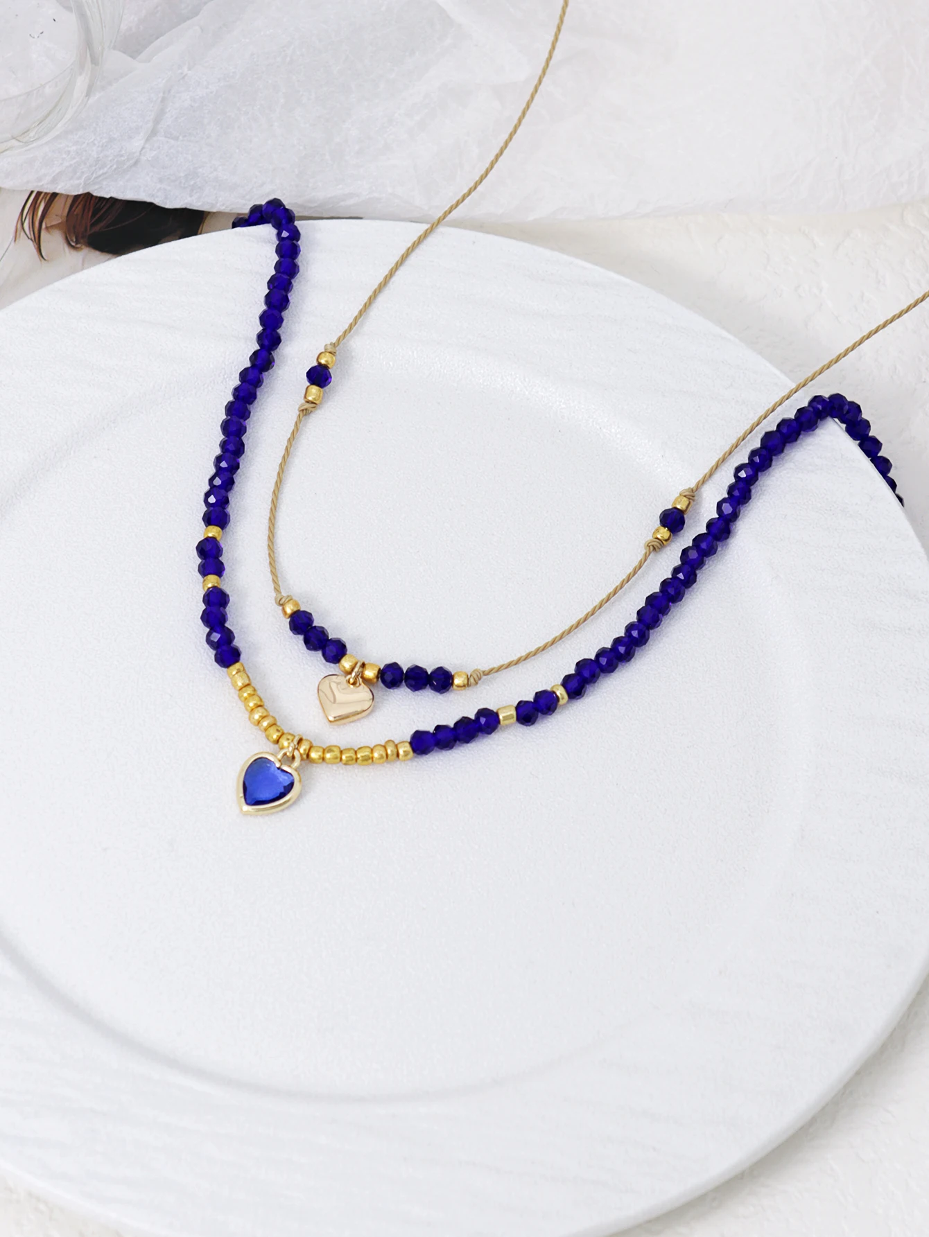 Klein Necklace Artificial Crystal Bead Women