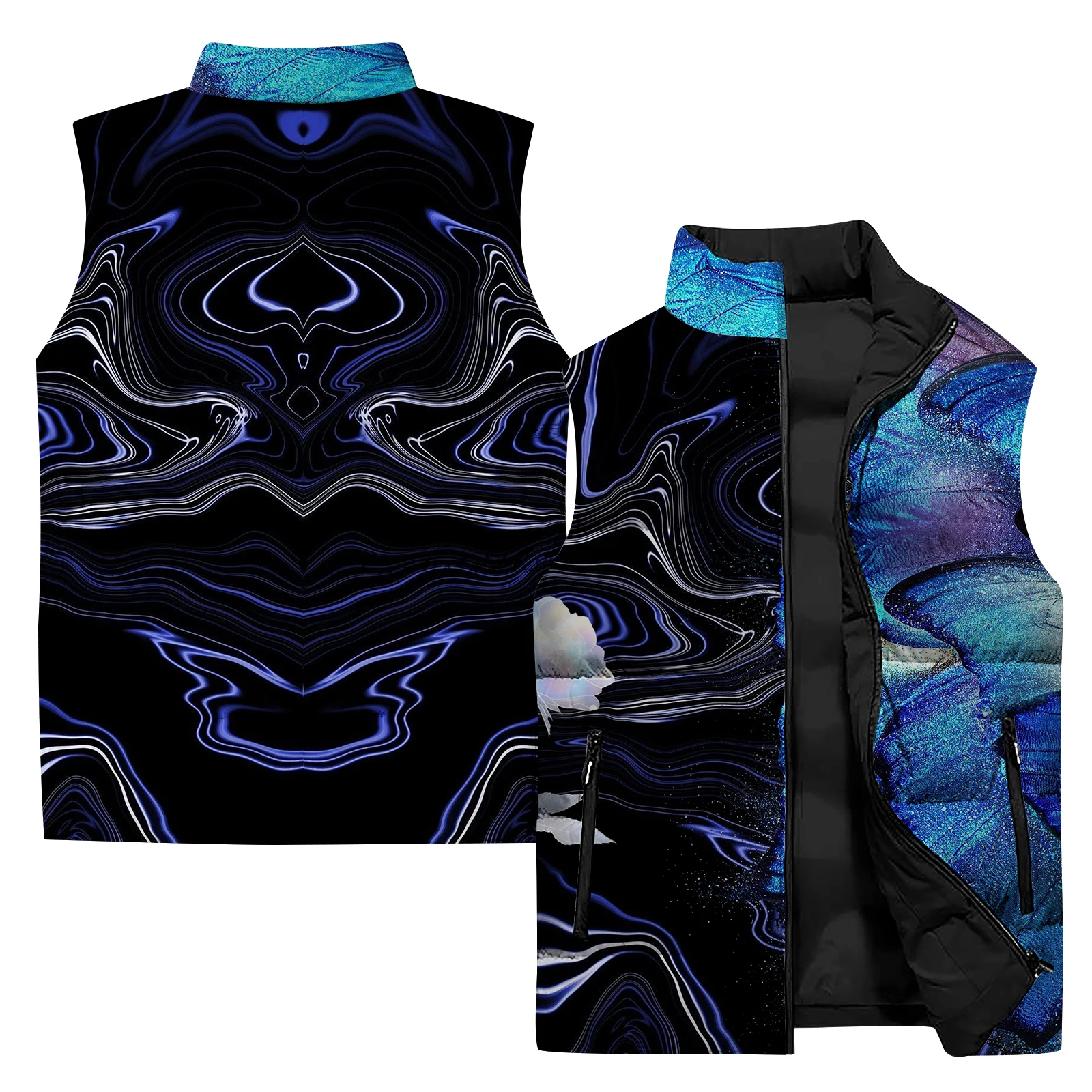 thumbnail image 1 of Chaquetas de invierno para hombre, chalecos térmicos para hombre, chalecos para hombre con estampado personalizado de radio, ropa de calle Harajuku, chalecos de viento frío, ropa, 1 of 5