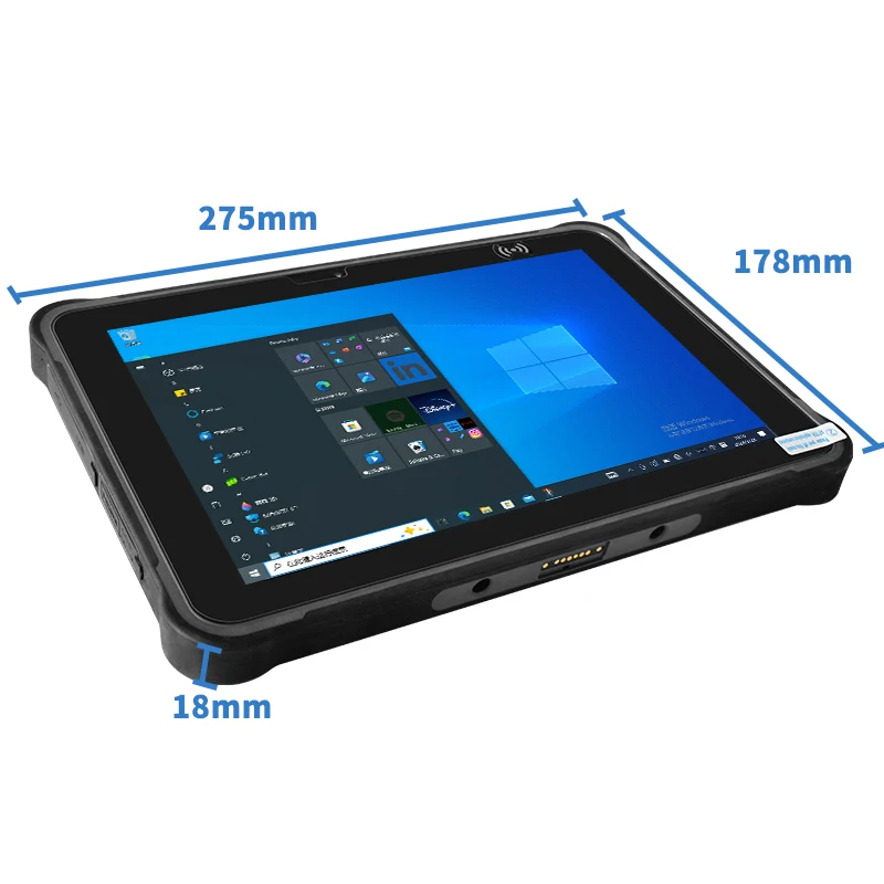 Rugged Tablet 10.1 Inch H1920 V1200 450 Nits RAM 4GB ROM 64GB Support Hot Swap Battery ,WiFi Version With NFC/USB/GPS/BT/RJ45 14 S34a8716e5de445fb8ea922586d2c9fffz