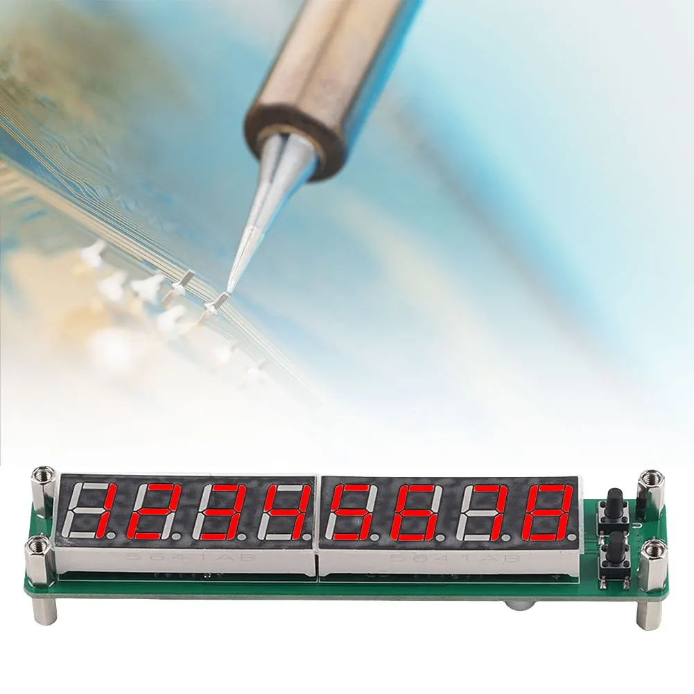 RF Frequency Counter 0.1MHZ-2.4GHz Digital Frequency Meter LED 8-Bit Display DC 8V-15V