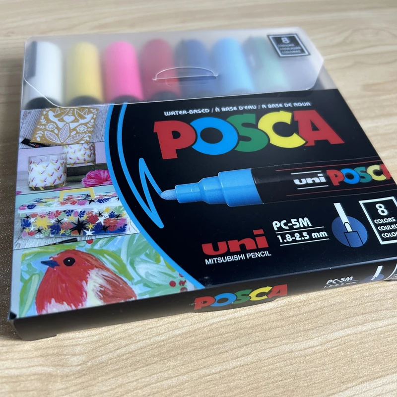 Uni 8 Posca Paint Markers PC-5M 8C Medium Posca Markers with Reversible Tips Marker Set of Acrylic Paint Pens Pens permanent marker pen marker pens color marker pens permanent marker permanent markers pen marker paint marker pen markers pen marker pen acrylic paint markers