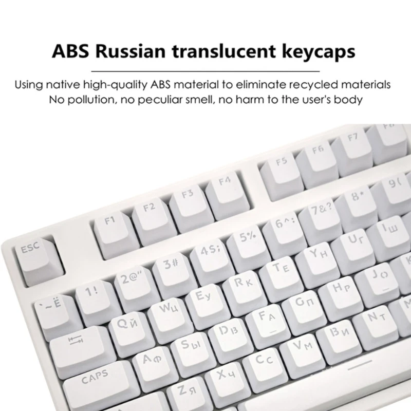 104 Keys Russian Korean Backlit Keycaps OEM Profile ABS Keycap Gamer Custom DIY For Mechanical Keyboard Cherry MX Switch 3XUE