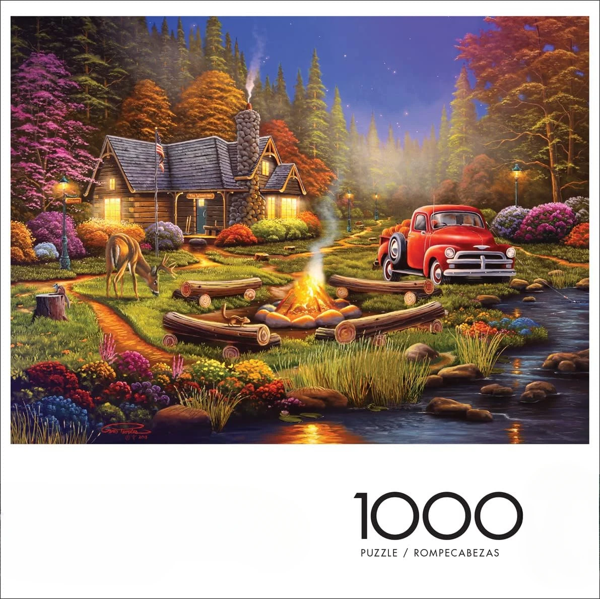 The Woodsmen Adult Paper Puzzles 1000/500/300 Pieces Jigsaw Puzzles for Gameroom Bedroom Livingroom Party Birthday Gift