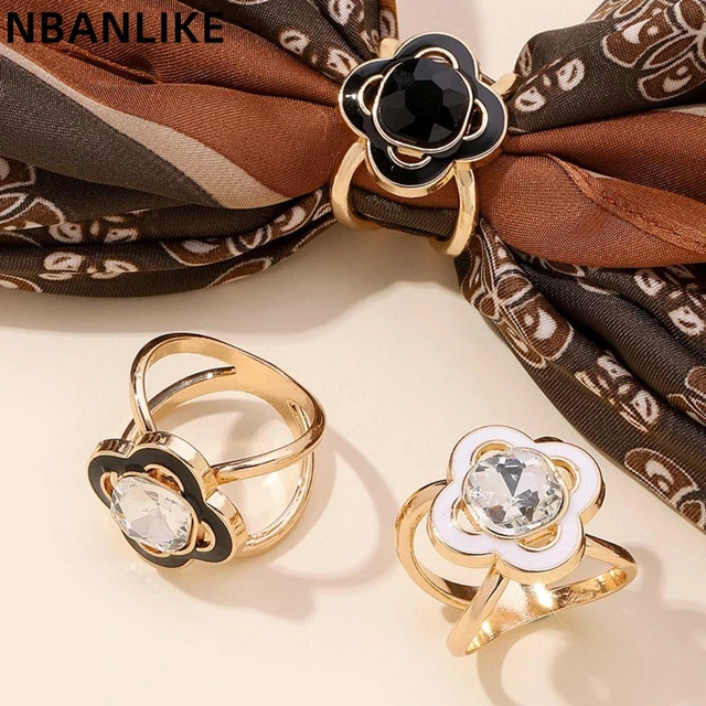 1pc Multi-functional Silk Scarf Buckle For Clothing, Knot Tying & Brooch  Accessory