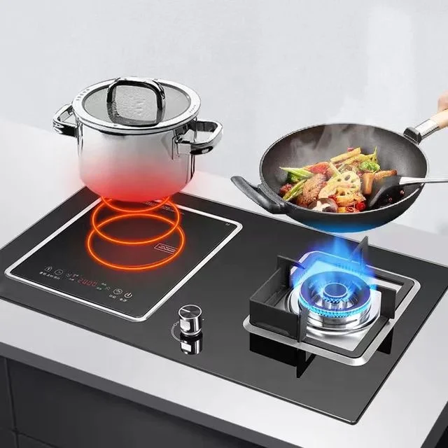 

Custom High Quality 2 3 4 5 Hot Plate Hob Induction Stove Touch Control Gas Stove+Induction Cookers