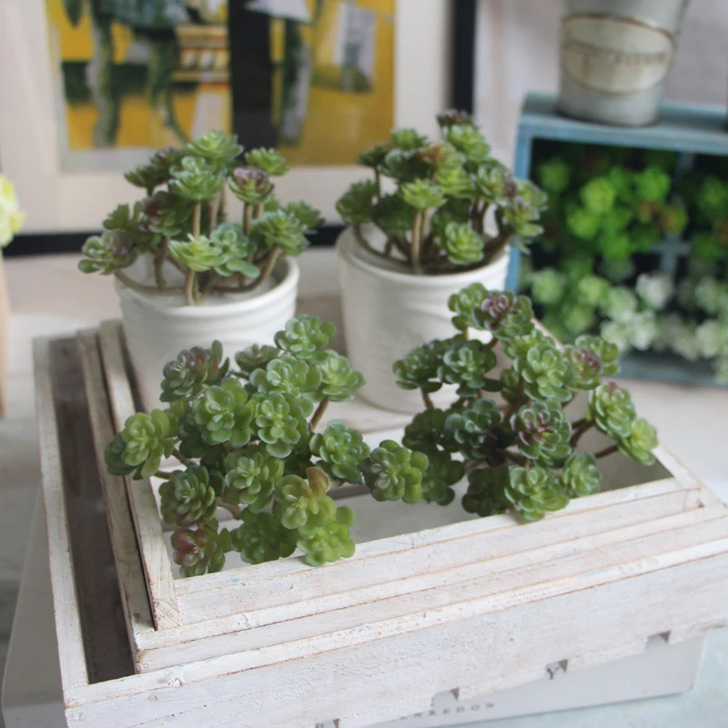 Artificial Succulent Garden Decor - Mini Flower Ornaments