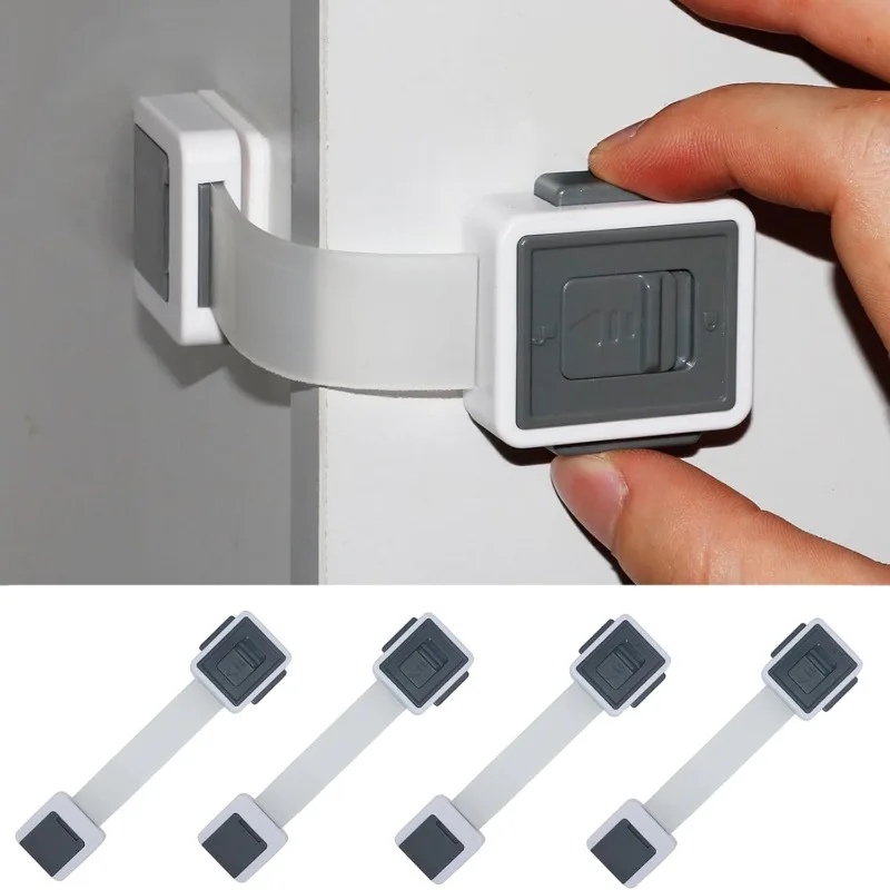 Child Safety Cabinet Locks Adjustable for Drawer Ovens Dishwasher Toilets Baby Proofing Fridge Lock for Kids Toddlers cabinet lock child lock safety lock