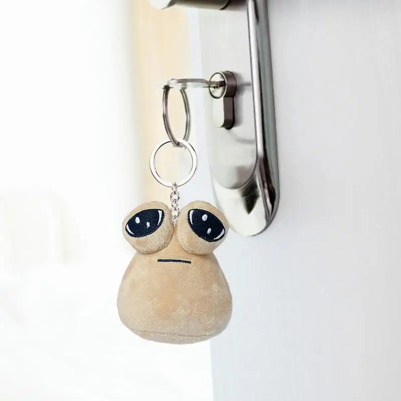 Hot Game My Pet Alien Poues Plush Pendant Keychain Furdiburb Emotion Alien Plushie Stuffed Animal Doll For Kids Birthday Gift 2
