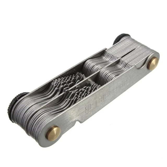 Jauge De Pas De Vis Métrique Et Whitworth - Outil Mécanique En Acier Inox