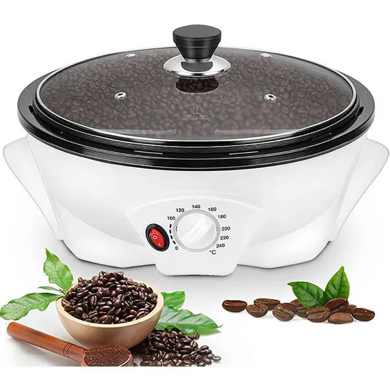 500g Electric Coffee Roaster Multifunctional Nut Peanut Cashew Chestnuts Roasting Non-stick Coffee Bean Roaster