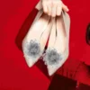 2 Pcs Removable Shoe Ornament Flowers Clip Sneakers Shoelace Charms for Shoes Laces Cloth Clips Woman 1
