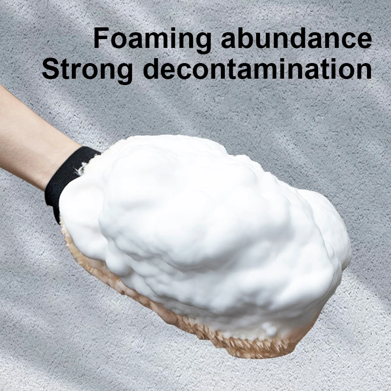 Car wash gloves Double sided wool fleece Car cleaning bear paw Not harming the car Special for car waxing wash cleaning tool