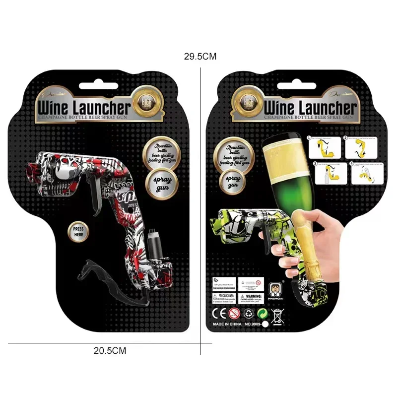 Champagne Gun Beer Gun Wine Dispenser Bottle Beer Ejector Feeding Spray Gun Bottle Cap Wine Launcher Ejector Feeding For Party