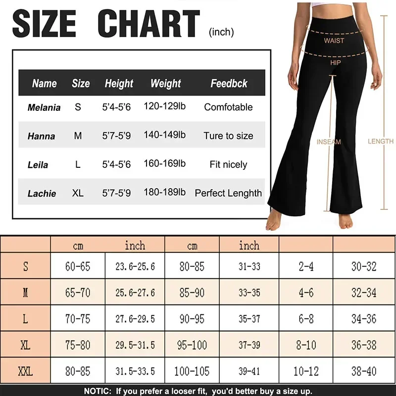 Flared Yoga Pants Women's Bell-bottom Leggings High Waist Butt Lifting Slimming Fit Workout Gym Pilates Sprotwear