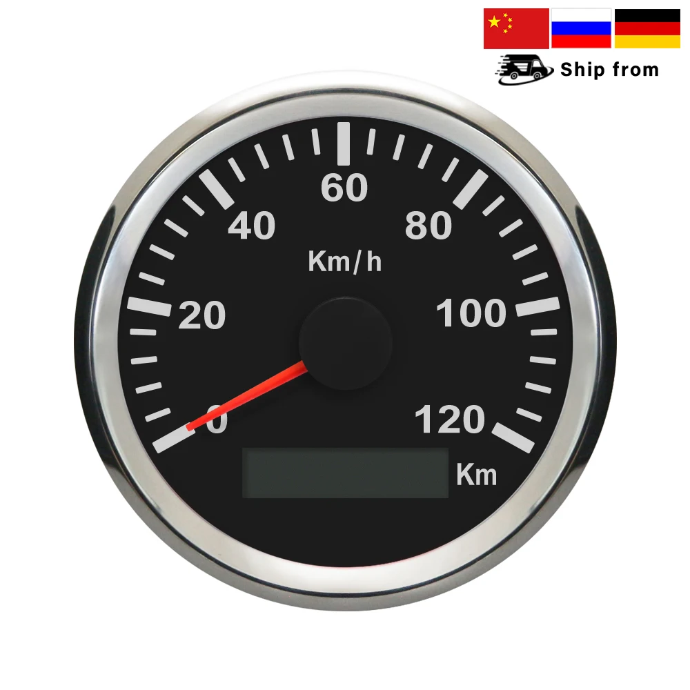 Kaufe Universal 85mm GPS Tachometer 200 km/h Speed ​​Gauge Meter