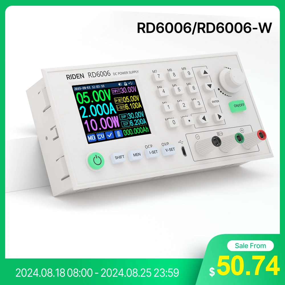 RD-RD6006-RD6006W-USB-WiFi-DC-DC-Voltage-current-Step-down-Power-Supply ...