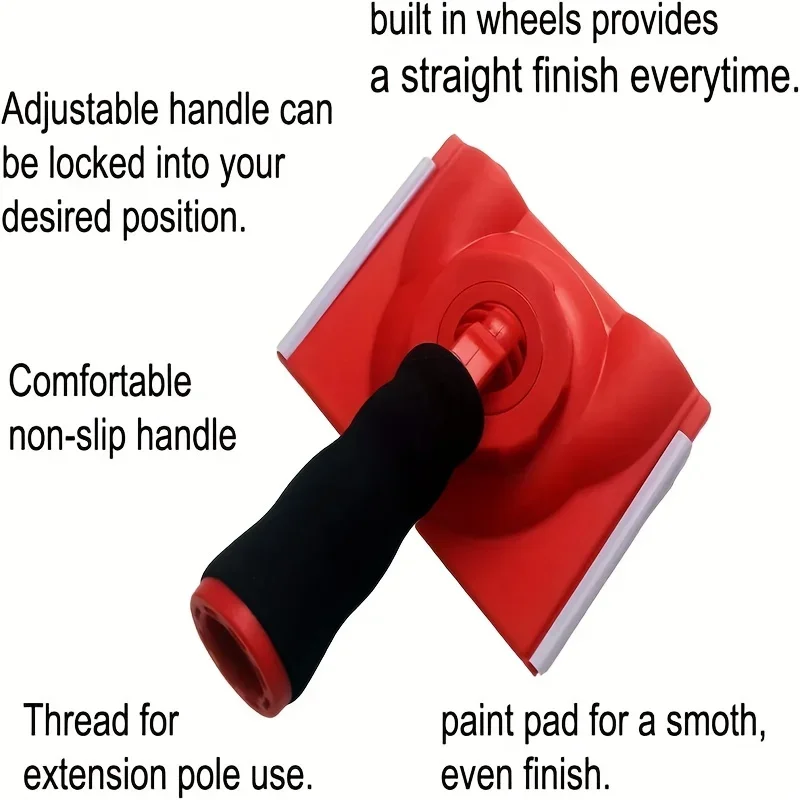 Description Picture 3 of itemPad Painter For Walls Paint Edge Trimmer With Rotatable Handle Adjustable Corner Ceilings Pad Painter Applicator Tool