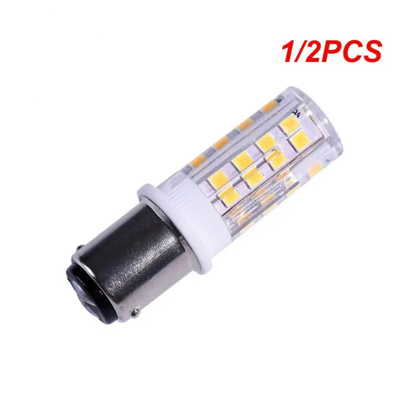 

1/2PCS Ba15d Double Contact Bulb Led Lights SMD2835 220V 51LEDs Super Bright For Sewing Machine Pfaff Singer Privilege Bernina