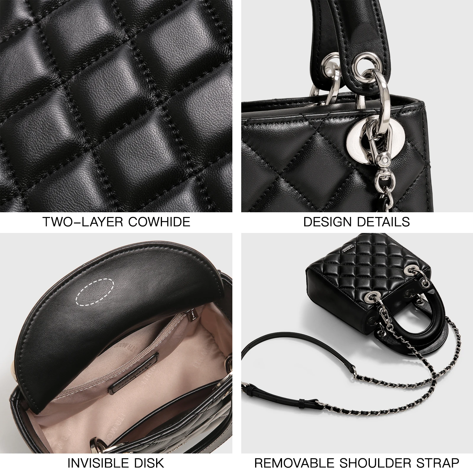 حقيبة يد نسائية صغيرة مبطنة من ITAMOOD، حقيبة يد ف...