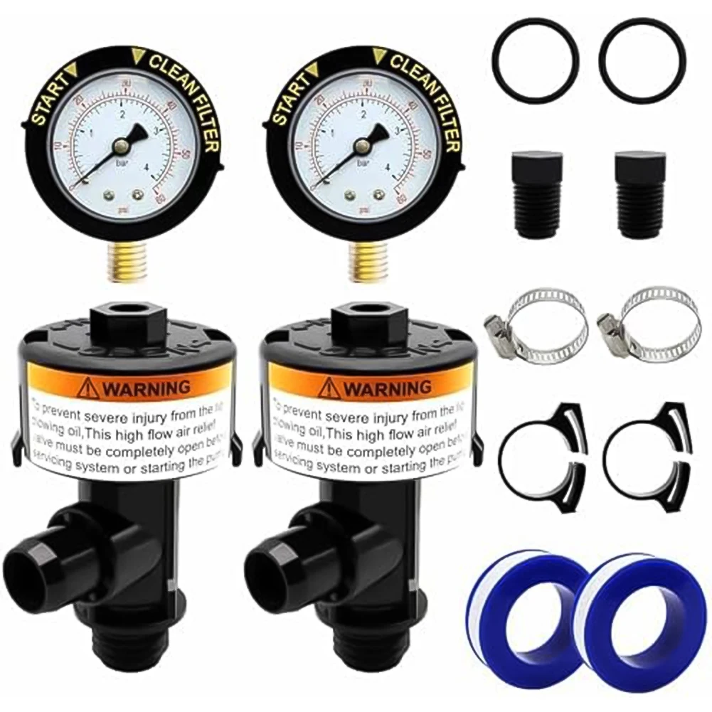 

Удобный ручной клапан высокого расхода воздуха с манометром для фильтров для бассейна точный контроль давления