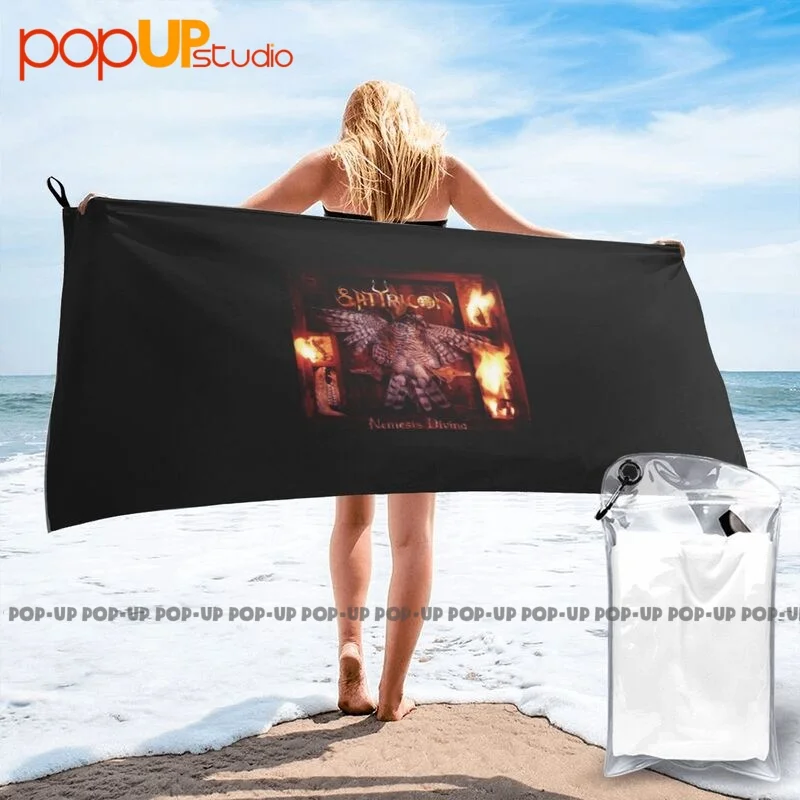 Satyricon Nemesis Divina Album 1996 Tour Quick Dry Towel Surf Swimming Absorbent Beach Blanket