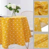 Nordic Round Tablecloth Cotton Linen Washable Hotel Banquet Table Cloth for Wedding Party Christmas Table Cover Home Dec 6