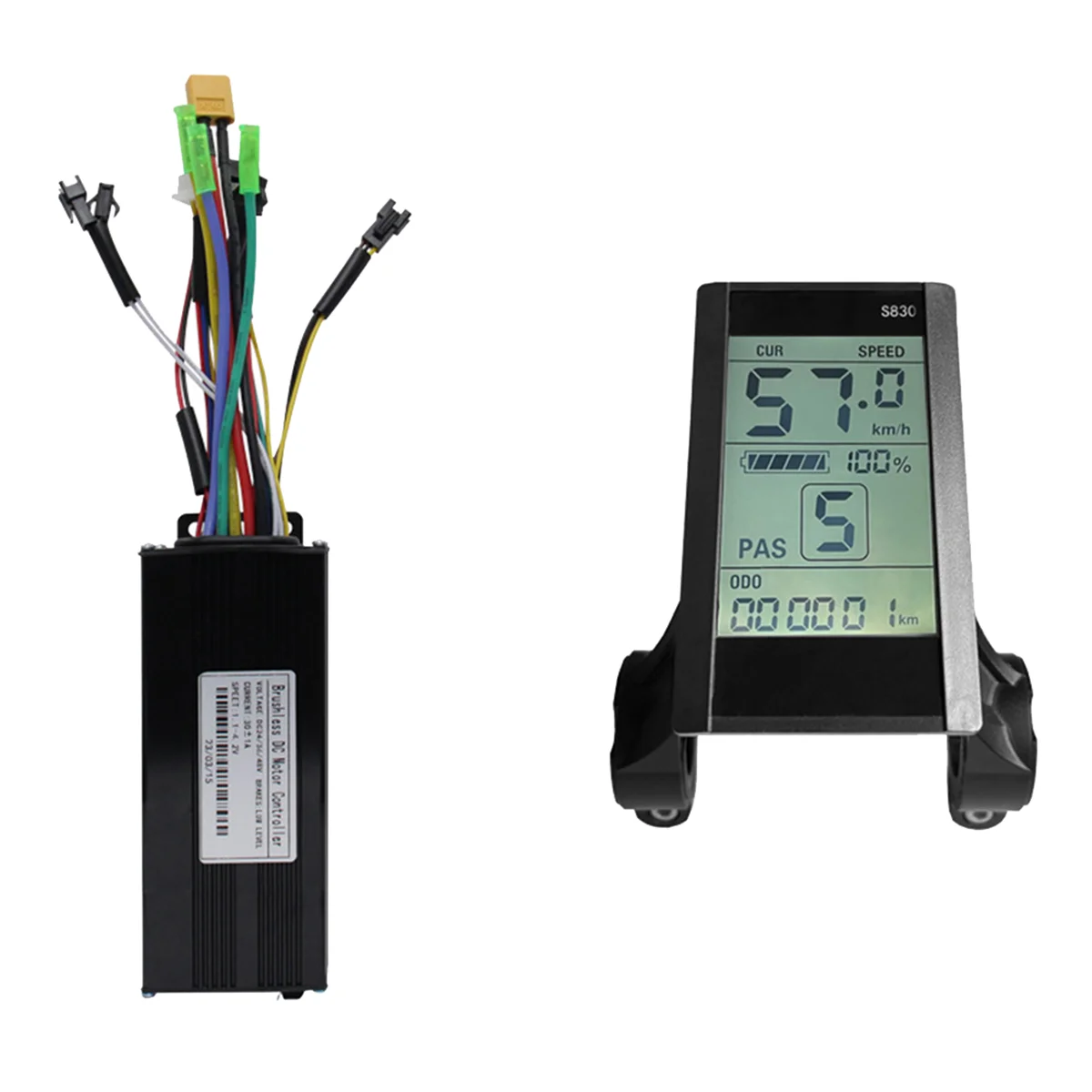 

Electric Bicycle Controller S830 LCD Display 36V 48V 30A 750W 1000W 2 Model Sinewave Controller Electric Bicycle Parts