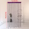 1*2M Beaded String Curtain Door Curtain Beads Thread Tassel Curtains Window Wall Panel Room Divider Doorway Home Wedding Decor 5