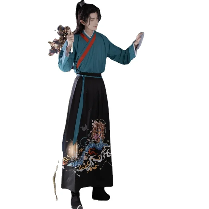 Traditionele Chinese Koppels Hanfu Jurk Han Dynastie Zwaardvechter Oosterse Gewaad Hanfu Outfit Oude Tang Pak Carnaval Cosplay