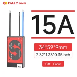 Enhanced DALY Smart Battery Management System for Lithium and Lifepo4 Batteries (15A BMS NTC)