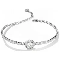 Bracelet rond en argent Sterling 925 véritable pour femmes, 0.5 Carat, couleur D, Moissanite, breloques, décontracté, sportif, cadeau d'anniversaire 4