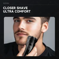 ENCHEN Blackstone Electrical Rotary Shaver for Men 3D Floating Blade Washable Type-C USB Rechargeable Shaving Beard Machine