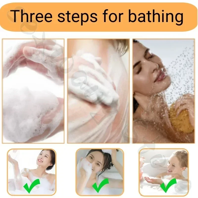 Large-capacity scrub shower gel, silky skin foam, dense deep cleansing, moisturizing and refreshing, improves dry and flaky skin