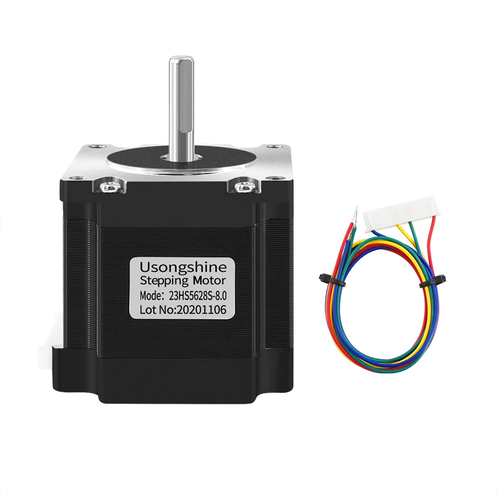 Motor Deslizante 23hs5628s 2.8a 1.2n. m Diâmetro do Eixo mm com Fio para Impressora 3d Cnc Roteador Máquina de Gravura a Laser Nema23