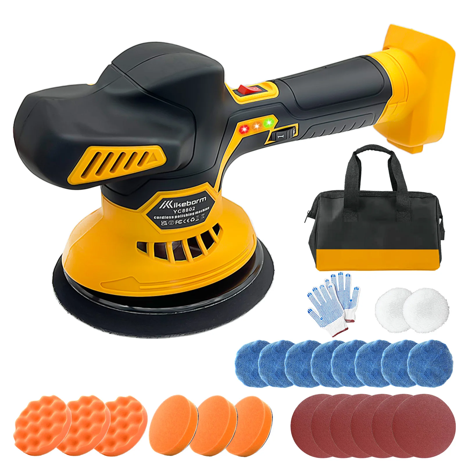 Cordless Car Buffer Polisher Compatible With Dewalt 20V Battery Brushless Car Buffer Polishing and Waxing Tool Only car polisher cordless car polisher electric polisher